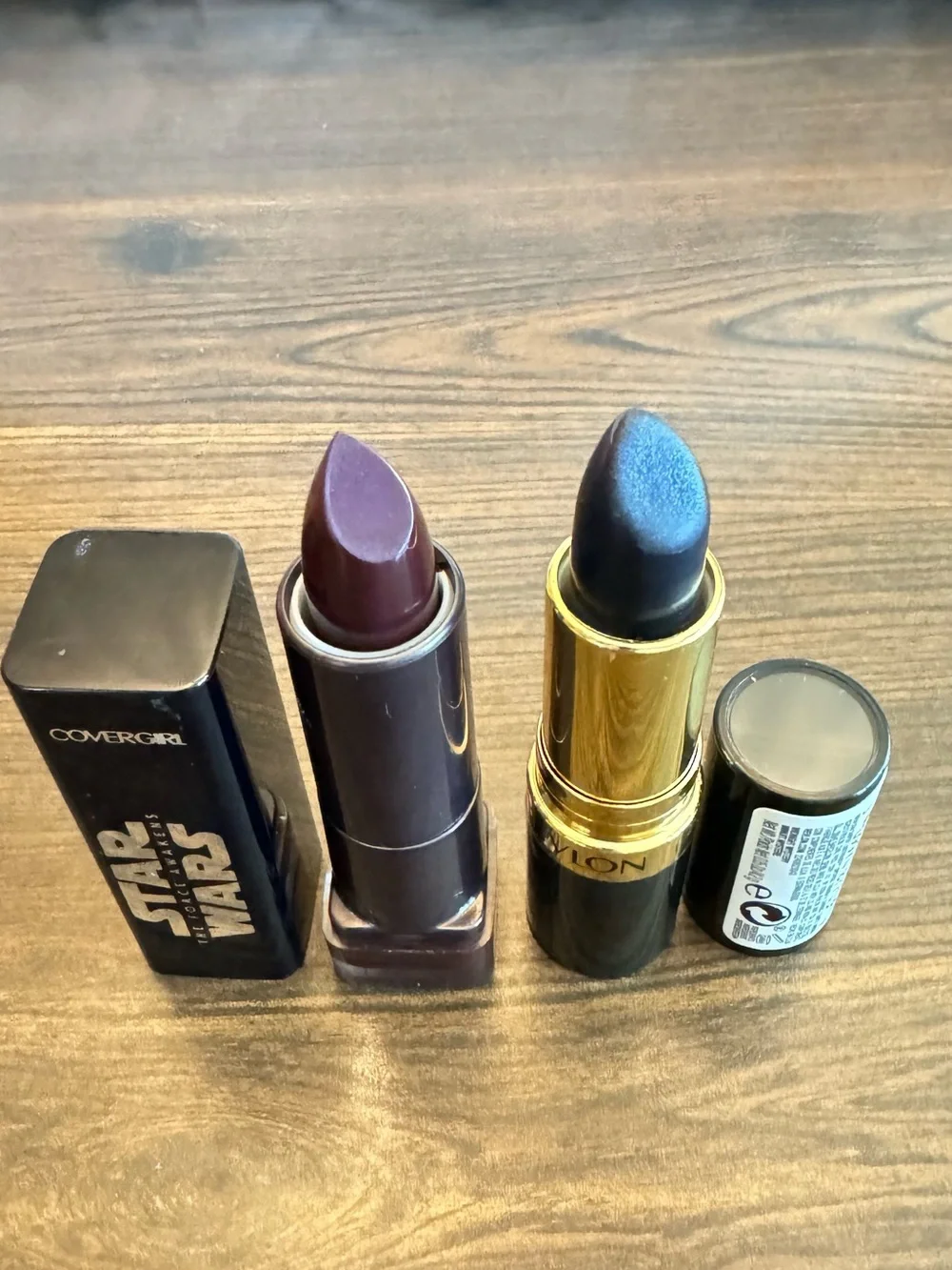 COVERGIRL Star Wars Deep Plum & Revlon Navy Blue Lipstick Duo